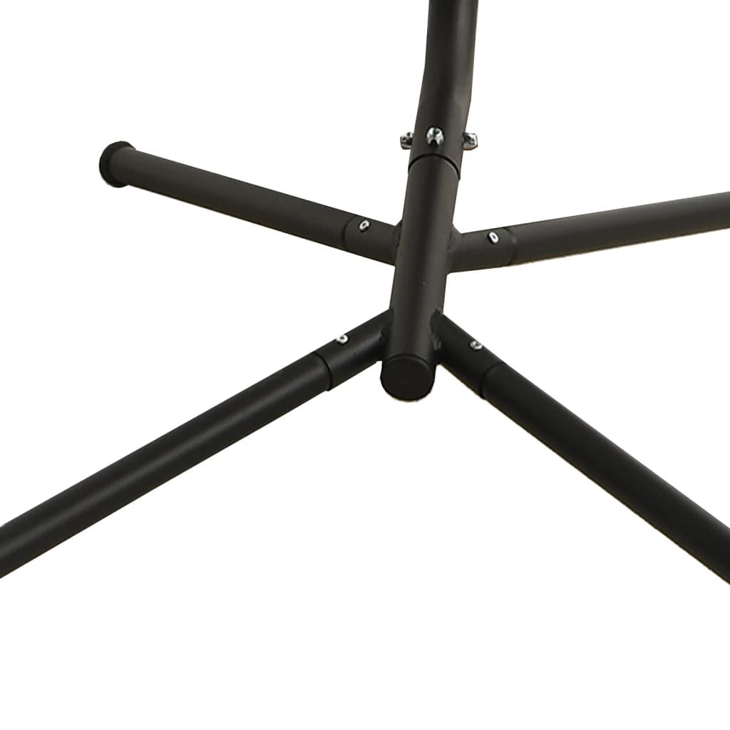 vidaXL Garden Swing Chair with Cushion Dark Grey Oxford Fabric&Steel