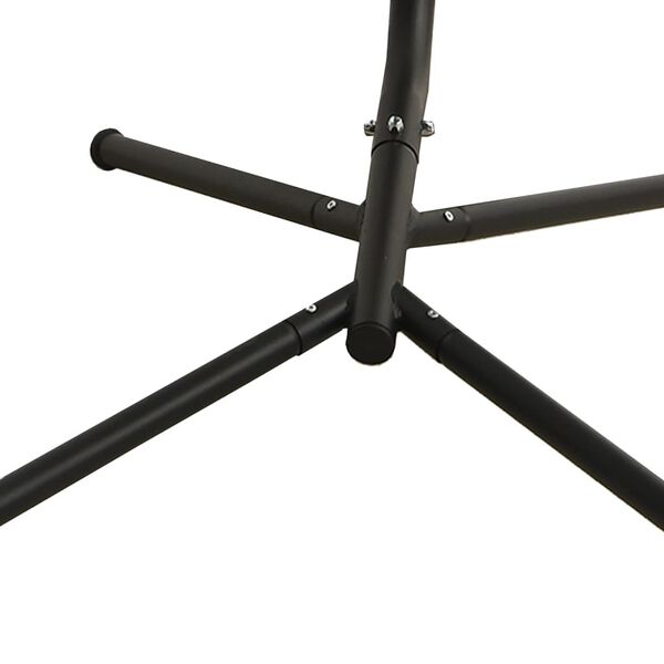 vidaXL Garden Swing Chair with Cushion Dark Grey Oxford Fabric&Steel