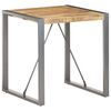 vidaXL Dining Table 70x70x75 cm Solid Rough Mango Wood
