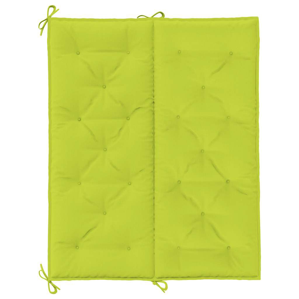 vidaXL Garden Bench Cushion Bright Green 120x(50+50)x7cm Oxford Fabric