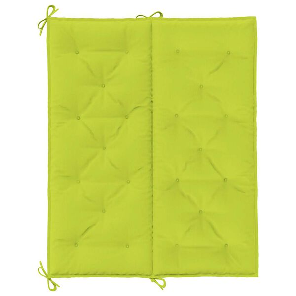 vidaXL Garden Bench Cushion Bright Green 120x(50+50)x7cm Oxford Fabric