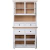 vidaXL Highboard White 93x40.5x180 cm Solid Pine Panama Range