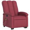 vidaXL Stand up Massage Recliner Chair Wine Red Fabric