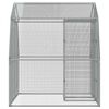 vidaXL Bird Cage with Door Silver Galvanised Steel