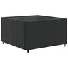 vidaXL 6 Piece Garden Lounge Set with Cushions Black Poly Rattan