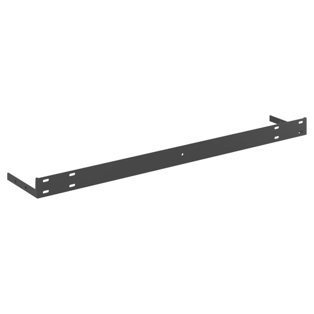 vidaXL Floating Wall Shelf Oak and White 80x23.5x3.8 cm MDF