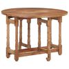 vidaXL Dining Table Round 110x76 cm Solid Mango Wood