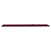 vidaXL Sun Lounger with Wine Red Cushion Solid Teak Wood