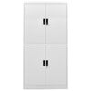 vidaXL Office Cabinet Light Grey 90x40x180 cm Steel