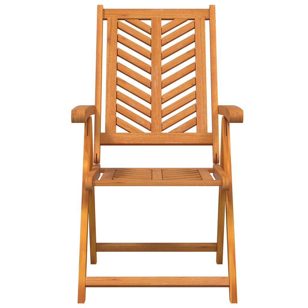 vidaXL Reclining Garden Chairs 8 pcs Solid Wood Acacia