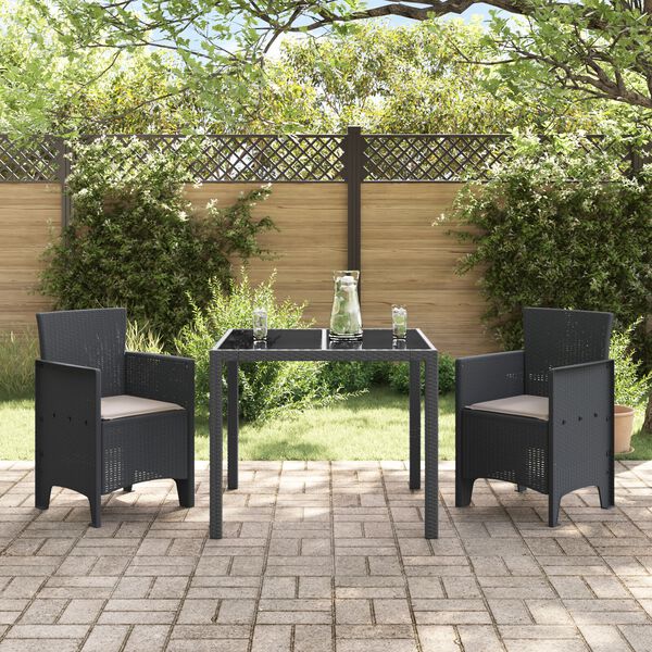 vidaXL Garden Chair 2 pcs Anthracite 53 x 49 x 85 cm PP