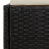 vidaXL Garden Bed Black 110x200 cm Poly Rattan