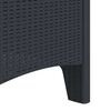 vidaXL Garden Chair 2 pcs Anthracite 53 x 49 x 85 cm PP