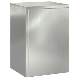 vidaXL Plant Stands 3 pcs Silver 24 x 24 x 75 cm Galvanised steel