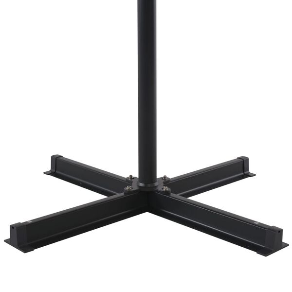 vidaXL Garden Parasol with Portable Base Anthracite