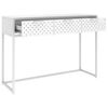 vidaXL Console Table White 106x35x75 cm Steel