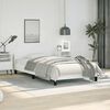 vidaXL Bed Frame without Mattress White Twin Faux Leather