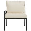vidaXL Garden Chairs with Sand Cushions 2 pcs 62x75x79 cm Steel