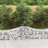 vidaXL Arched Gabion Baskets 6 pcs 200x50x40/60 cm Galvanised Iron