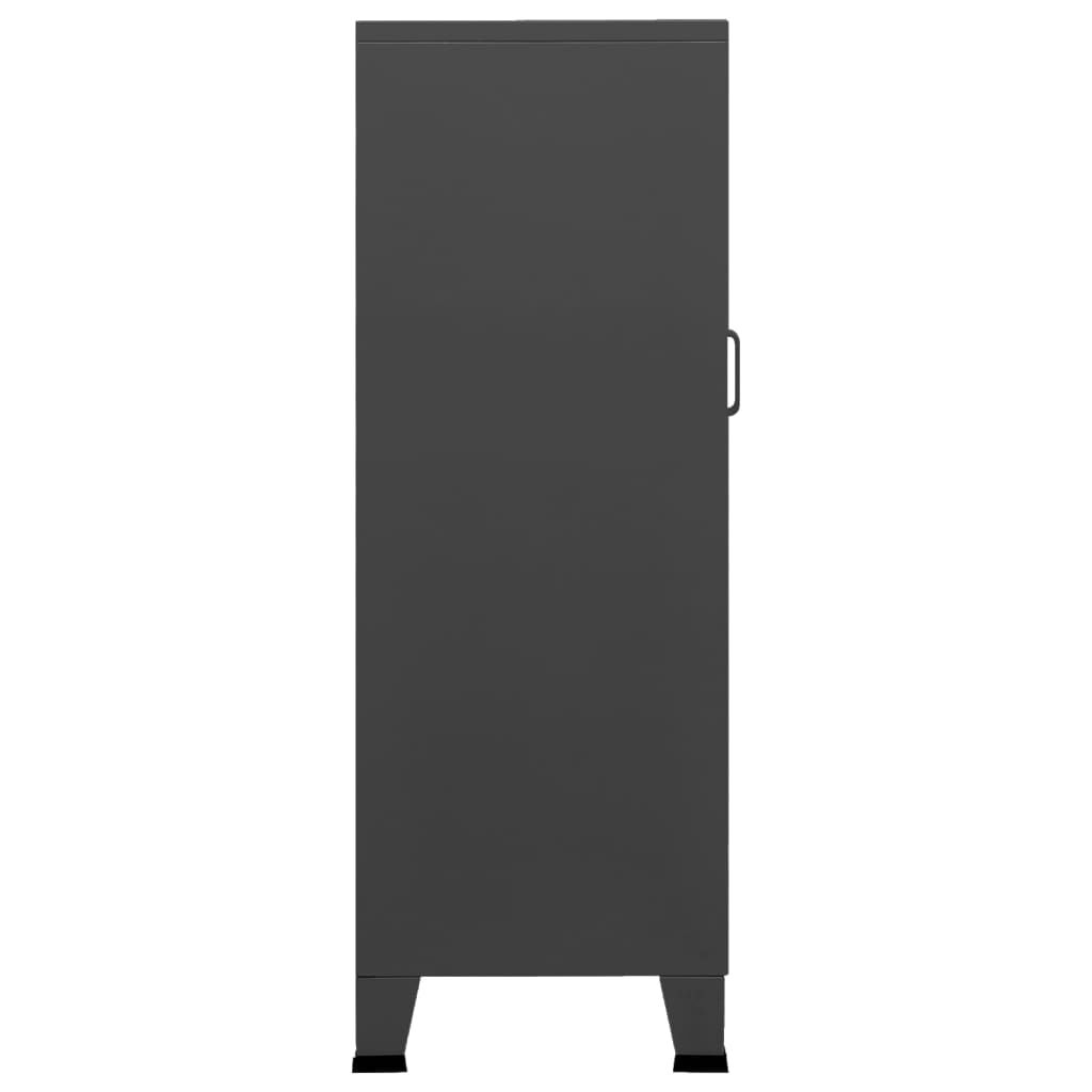 vidaXL Industrial Storage Chest Anthracite Metal