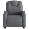 vidaXL Electric Recliner Chair Grey Faux Leather