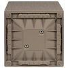 vidaXL Garden Planter Grey 36 x 36 x 35 cm Polypropylene