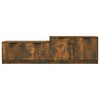 vidaXL TV Cabinet Smoked Oak 158.5x36x45 cm Engineered Wood