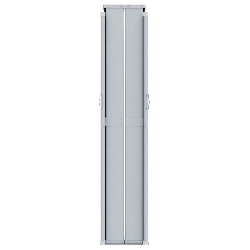 vidaXL Retractable Side Awning Cream 220x1200 cm