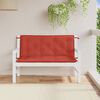 vidaXL Garden Bench Cushions 2 pcs Melange Red 120x50x7 cm Fabric