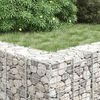 vidaXL Gabion Raised Beds 3 pcs 30x30x50 cm Iron