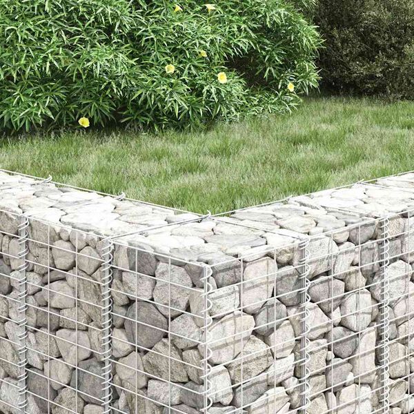 vidaXL Gabion Raised Beds 3 pcs 30x30x50 cm Iron