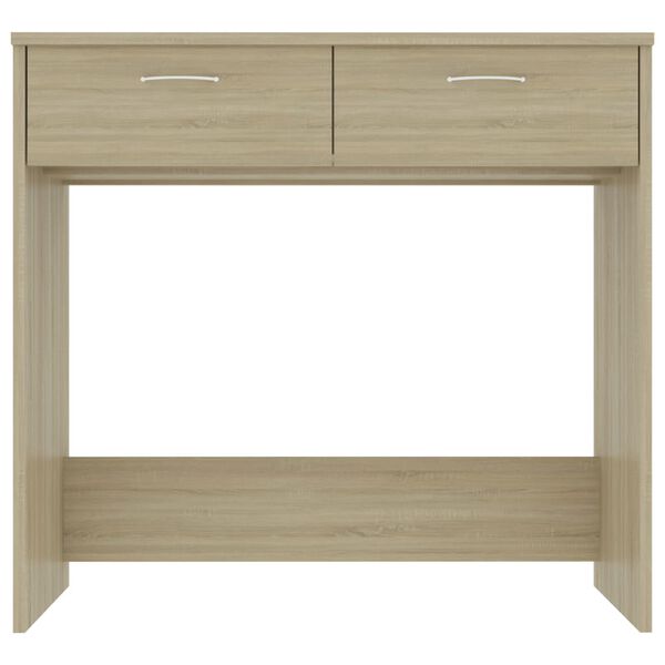 vidaXL Desk Sonoma Oak 80x40x75 cm Engineered Wood