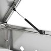 vidaXL Single Wheelie Bin Shed 240 L Stainless Steel
