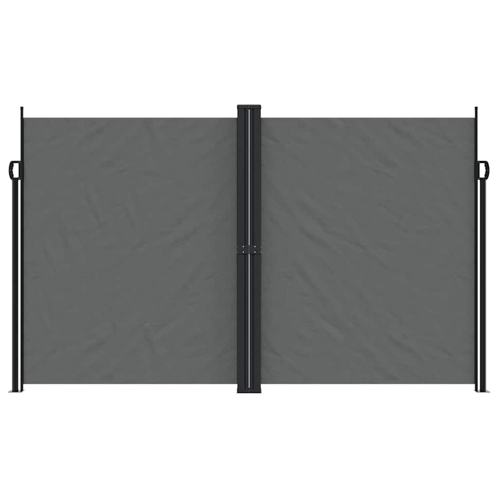 vidaXL Retractable Side Awning Anthracite 200x1000 cm