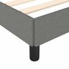 vidaXL Bed Frame without Mattress Dark Grey 137x187 cm Double Fabric
