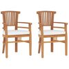 vidaXL 3 Piece Garden Dining Set Solid Wood Teak