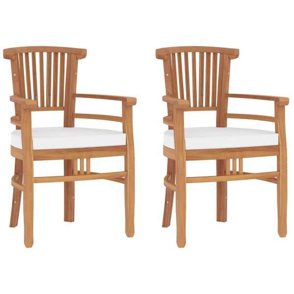 vidaXL 3 Piece Garden Dining Set Solid Wood Teak
