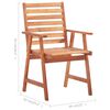 vidaXL Outdoor Dining Chairs 6 pcs with Cushions Solid Acacia Wood