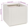 vidaXL Flower Box White 36 x 36 x 35 cm Plastic