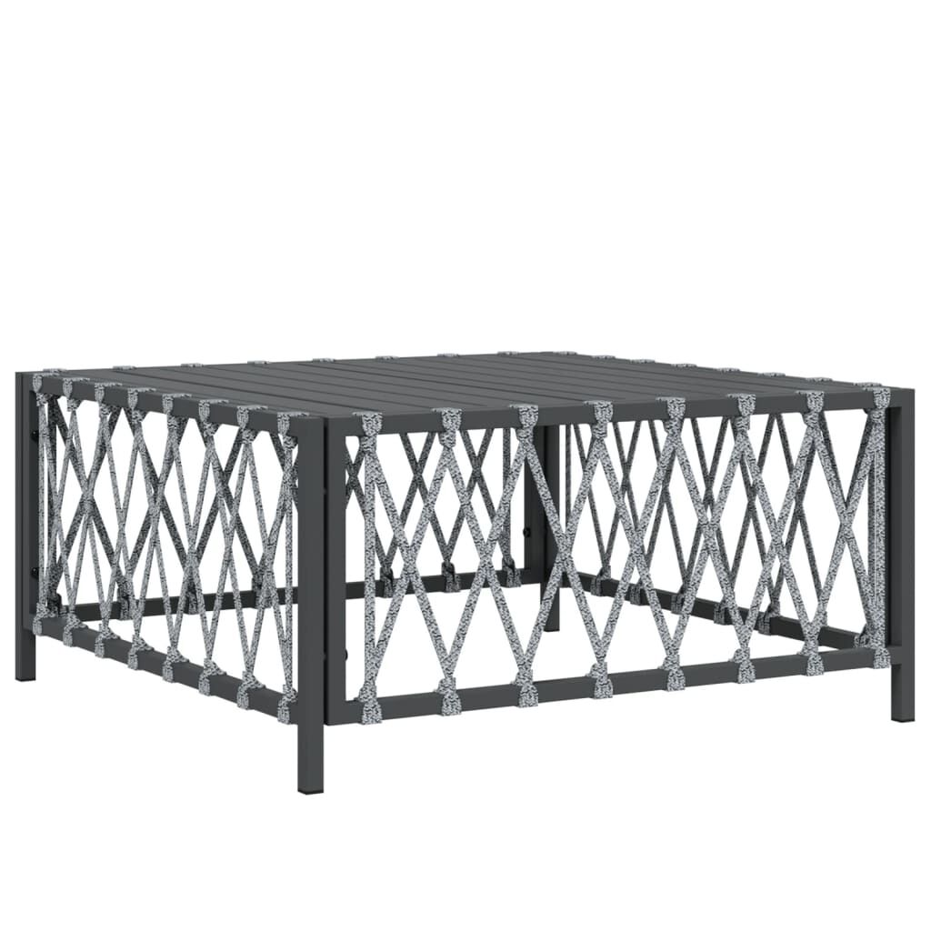 vidaXL 8 Piece Garden Lounge Set with Cushions Anthracite Steel