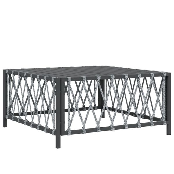 vidaXL 8 Piece Garden Lounge Set with Cushions Anthracite Steel