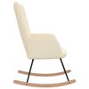 vidaXL Rocking Chair Cream Fabric