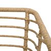 vidaXL Garden Chairs with Cushions 2 pcs Poly Rattan Oak