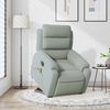 vidaXL Electric Stand up Massage Recliner Chair Light Grey Velvet