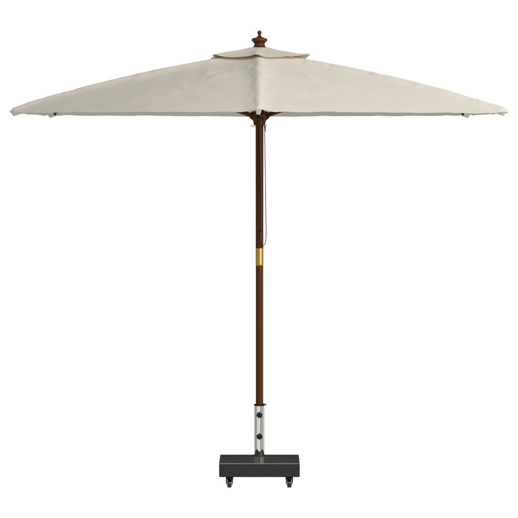 vidaXL Umbrella Base Black 45x25x8 cm Granite
