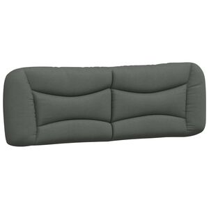 vidaXL Headboard Cushion "Hvar" Dark Grey 153 cm Fabric