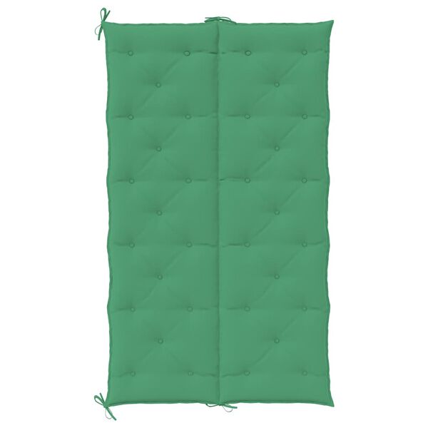 vidaXL Garden Bench Cushion Green 180x(50+50)x7cm Oxford Fabric
