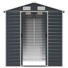 vidaXL Garden Shed Anthracite 191x130x198 cm Galvanised Steel