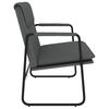 vidaXL Bench Dark Grey 100x64x80 cm Fabric