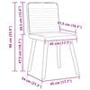 vidaXL Dining Chairs 2 pcs Dark Grey Fabric